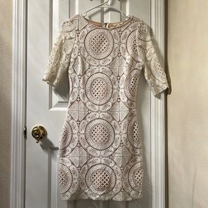 White detail dress
